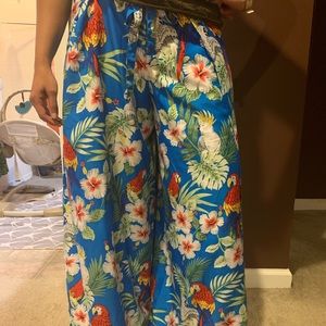 Tropical Wrap Around Pants